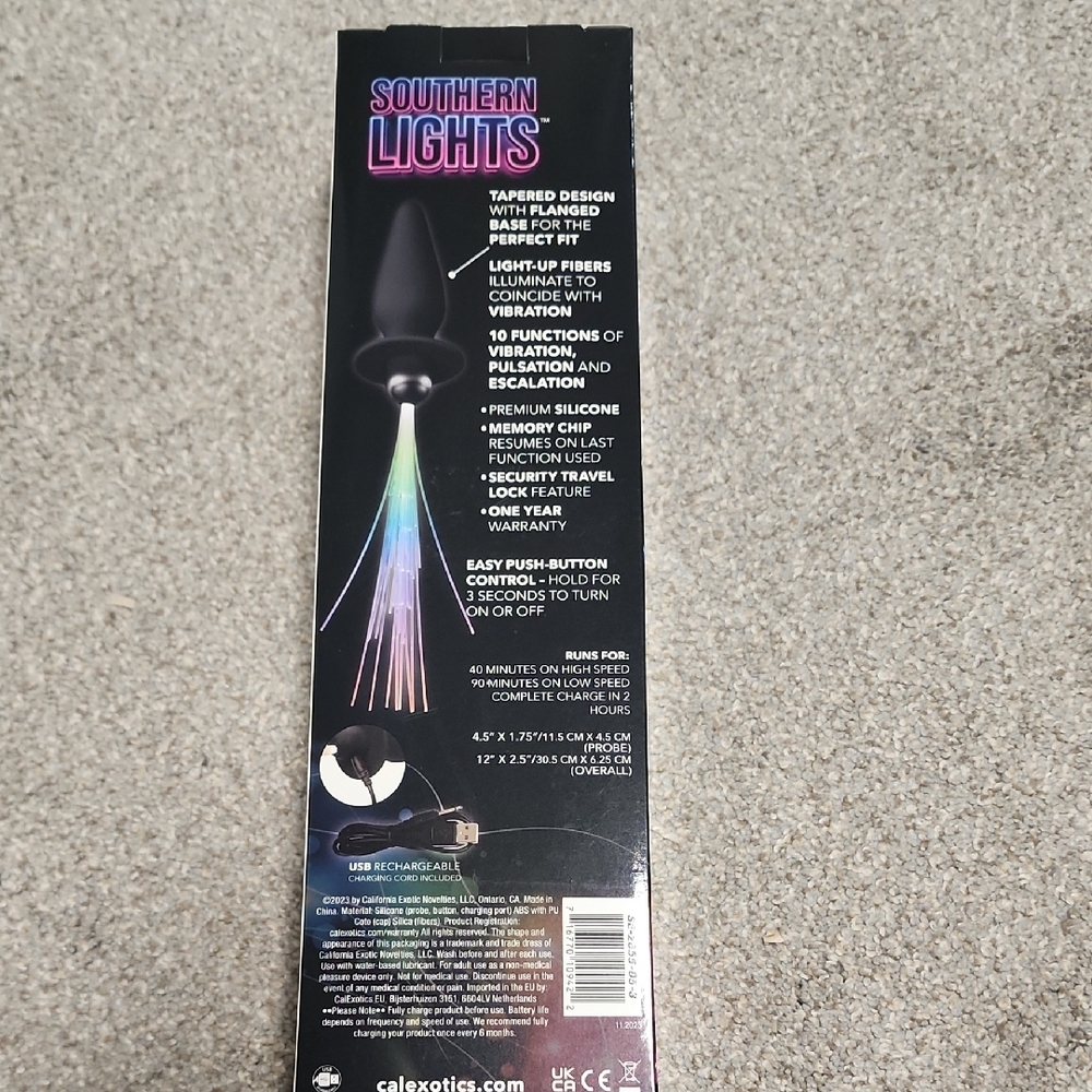 Calexotics Southern Lights Vibrating Light Up Probe View 2